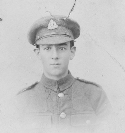 Cecil aged 16, in ‘Grundisburgh Volunteers’ according to Hilda on reverse of photo