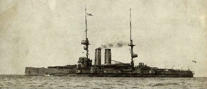 HMS Commonwealth in about 1908. Source: www.naval-history.net (CyberHeritage/Trevor Phillips)”