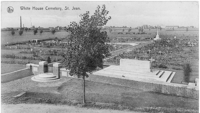 White House Cemetery under construction in 1920s (above) and in 1985 (below).