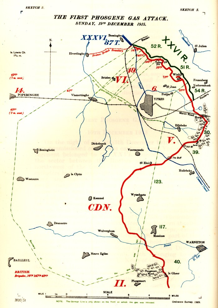 Ned was killed during this German attack.  Source: Edmonds (1932) p. 159