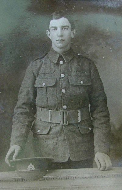 March 1915 at Felixstowe, in khaki at last